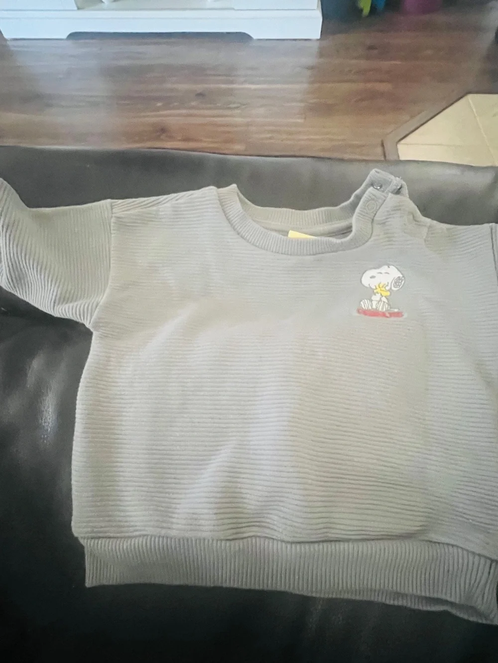 Peanuts Snoopy  Gray Sweatshirt  and Pants with Brand Tag 3-6 months